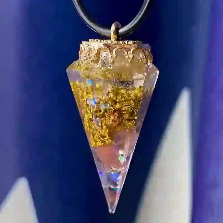 Olivenorma Natural Crystal Healing Necklace - Pink Crystal - image 8