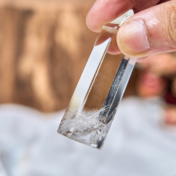 Olivenorma Gem 6 Faceted Clear Crystal Tower Healing Crystal Wands - image 2