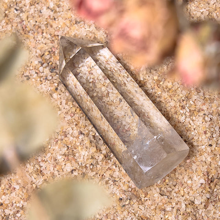 Olivenorma Gem 6 Faceted Clear Crystal Tower Healing Crystal Wands - image 4