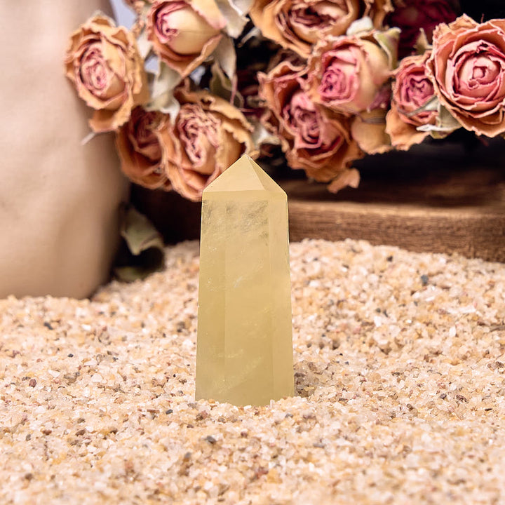 Olivenorma Natural Citrine Obelisk Tower Healing Crystal Wands - image 5
