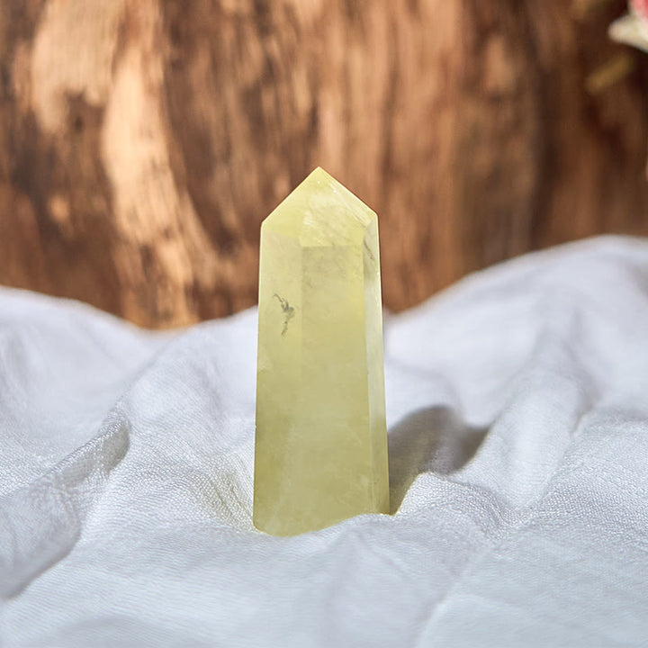 Olivenorma Natural Citrine Obelisk Tower Healing Crystal Wands - 9-10cm - image 0