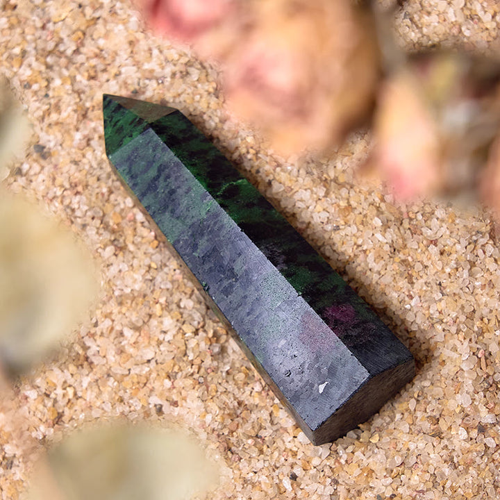 Olivenorma Large Ruby Zoisite Crystal Points Wands Tower - image 4
