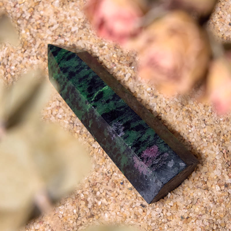 Olivenorma Large Ruby Zoisite Crystal Points Wands Tower - image 3