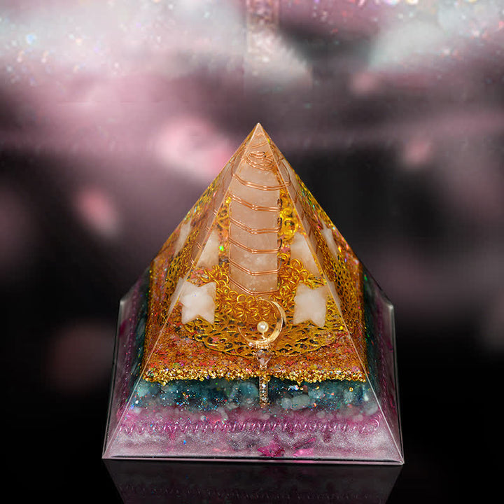 Olivenorma 12cm Natural Stone Energy Healing Orgone Pyramid - image 0