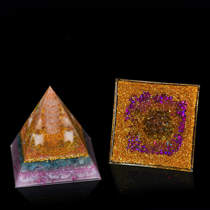 Olivenorma 12cm Natural Stone Energy Healing Orgone Pyramid - image 34
