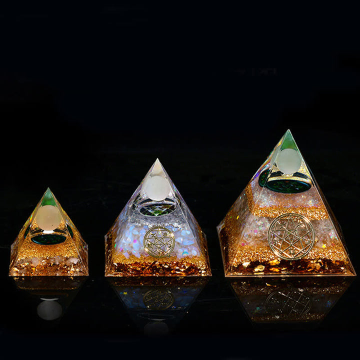 Olivenorma Natural Stone Five Elements Orgone Pyramid - image 19