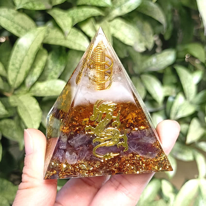 Olivenorma Rose Quartz Amethyst Dragon Sticker Orgone Pyramid - image 3