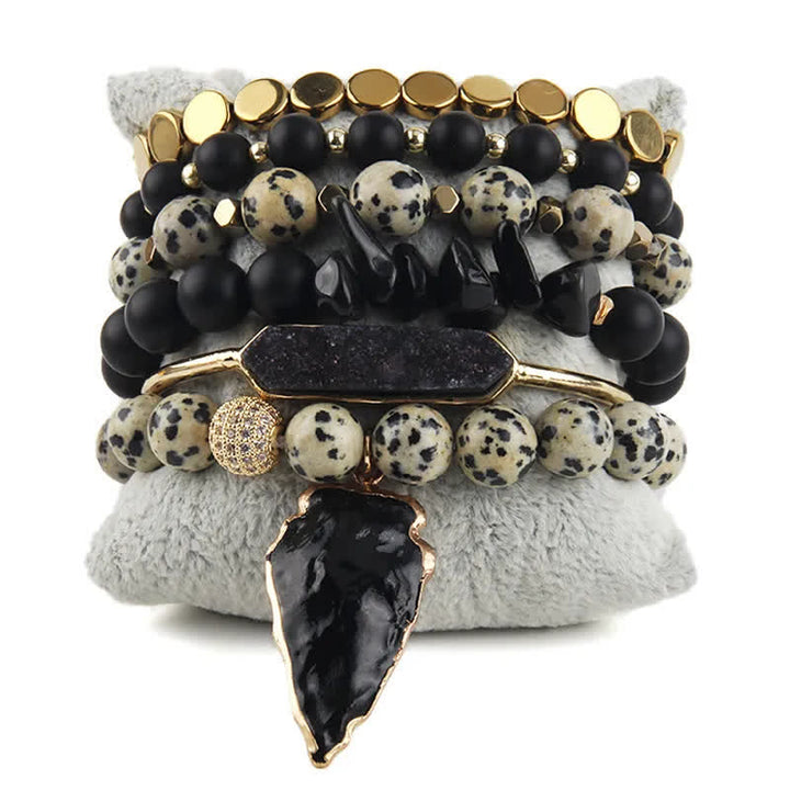 Olivenorma Crystal Beads Metal Accessories Bracelet Set - image 1