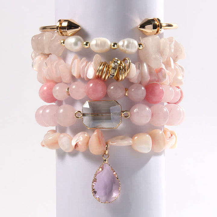 Olivenorma Crystal Beads Metal Accessories Bracelet Set - image 14