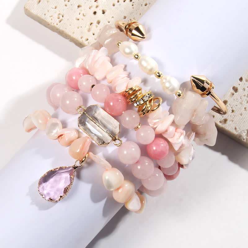 Olivenorma Crystal Beads Metal Accessories Bracelet Set - image 13