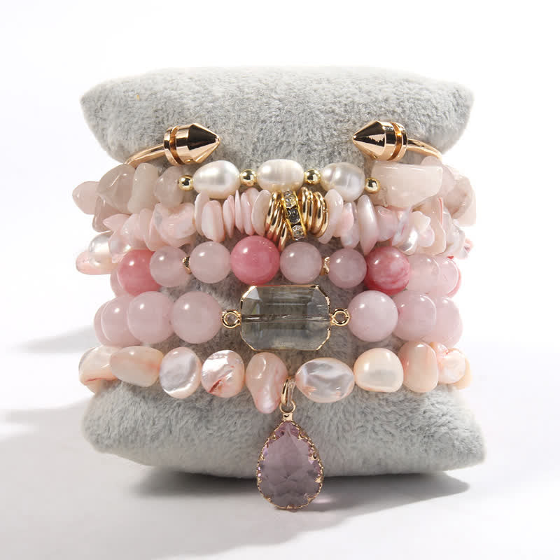 Olivenorma Crystal Beads Metal Accessories Bracelet Set - image 15