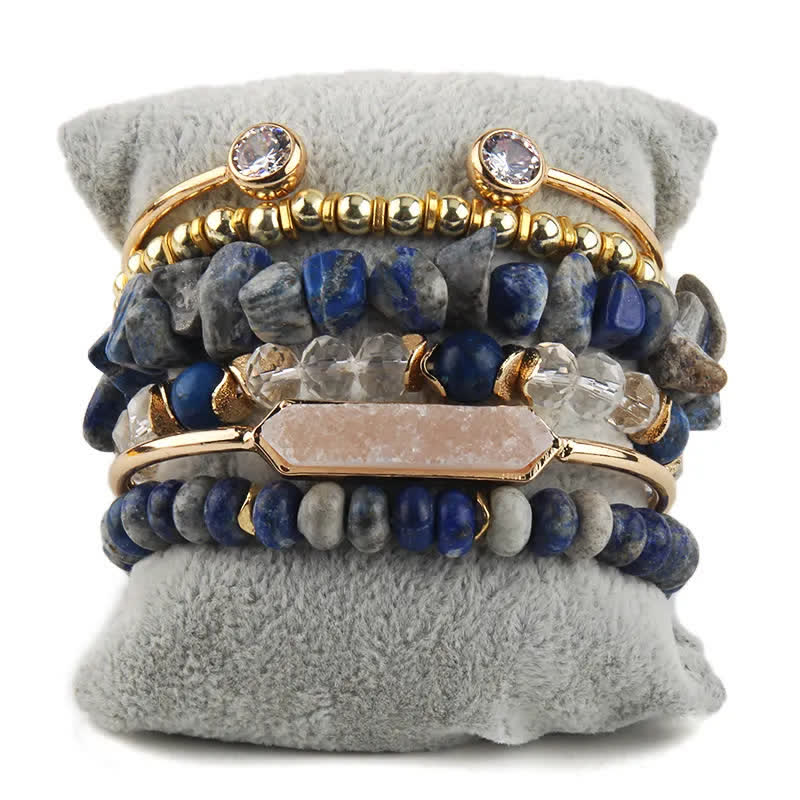 Olivenorma Crystal Beads Metal Accessories Bracelet Set - image 9