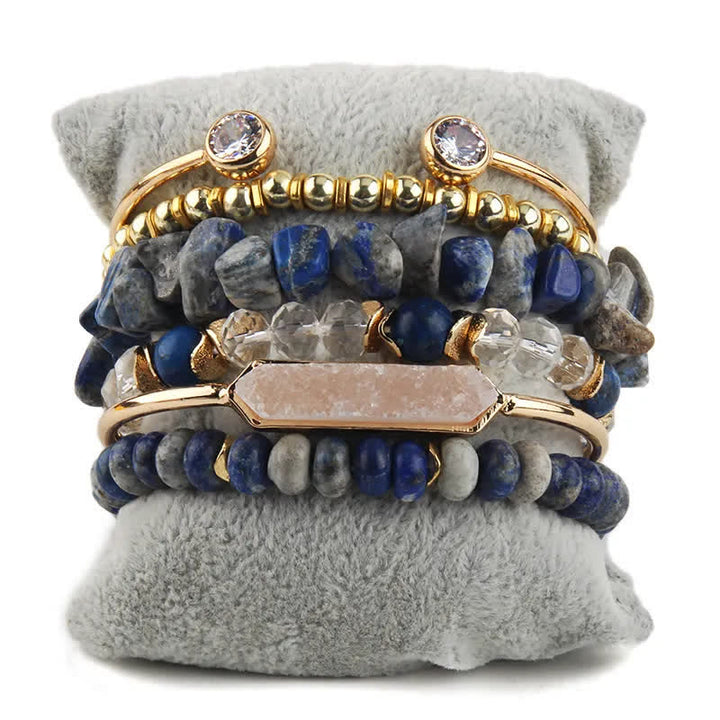 Olivenorma Crystal Beads Metal Accessories Bracelet Set - image 9