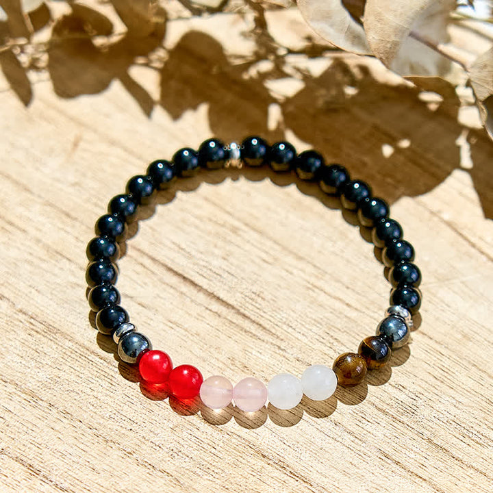 Olivenorma Natural Crystal Black Onyx Beads Bracelet - image 3