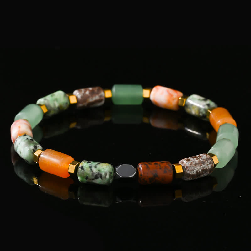 Olivenorma Natural Five Types Crystal Beads Bracelet - Natural Stone - image 0