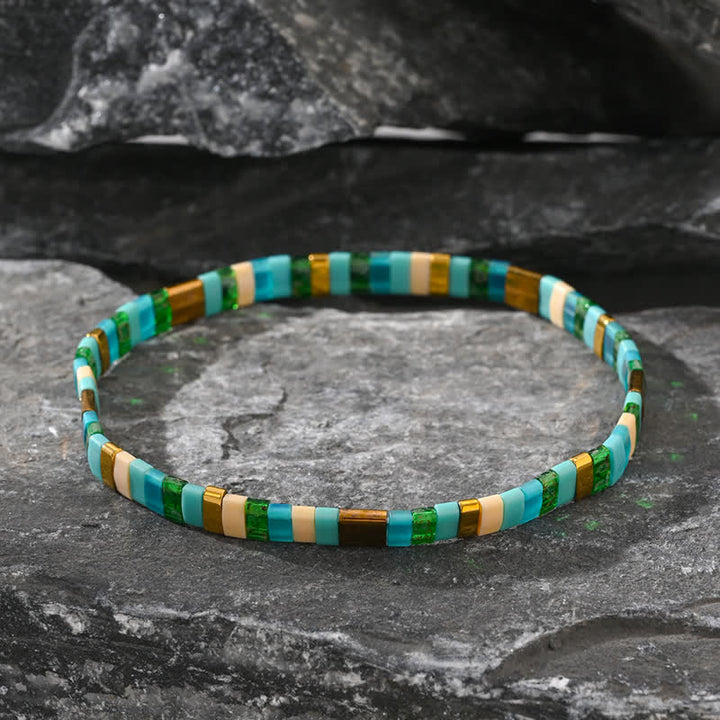 Olivenorma Natural Amazonite Picture Jasper Beads 2-piece Bracelet - image 2