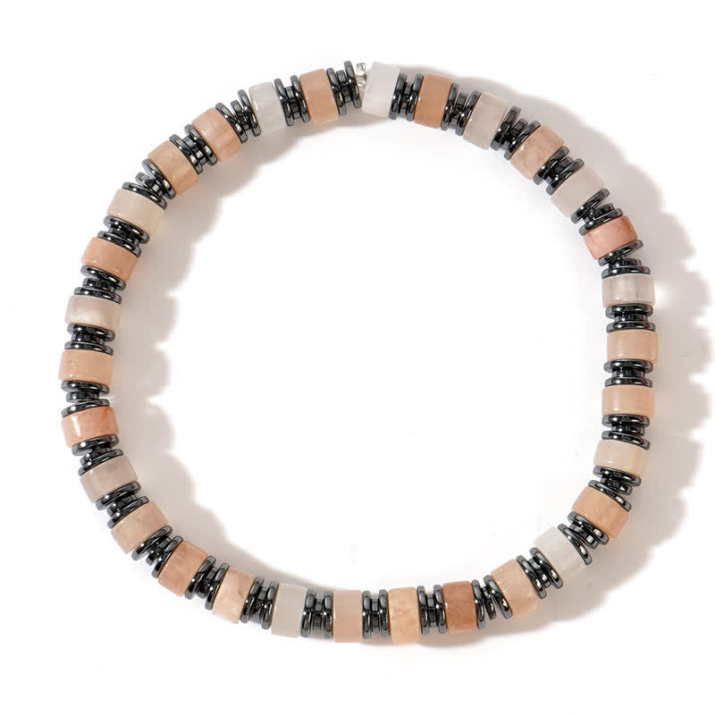 Olivenorma Tiger Eye Sun Stone Rhodochrosite Beads Bracelet - Rhodochrosite - image 8