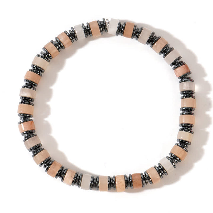Olivenorma Tiger Eye Sun Stone Rhodochrosite Beads Bracelet - Rhodochrosite - image 8