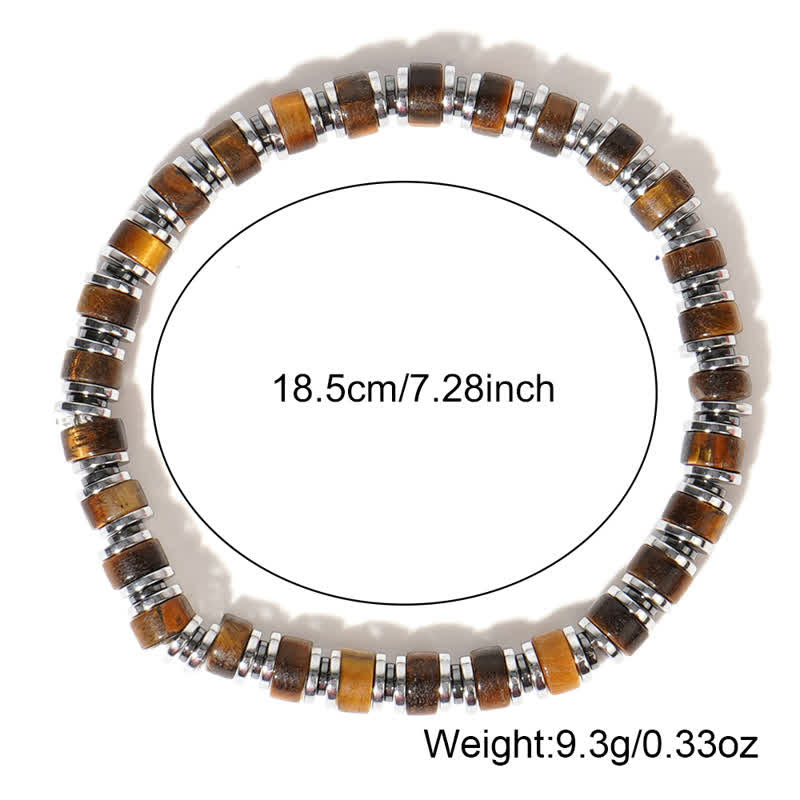 Olivenorma Tiger Eye Sun Stone Rhodochrosite Beads Bracelet - image 11