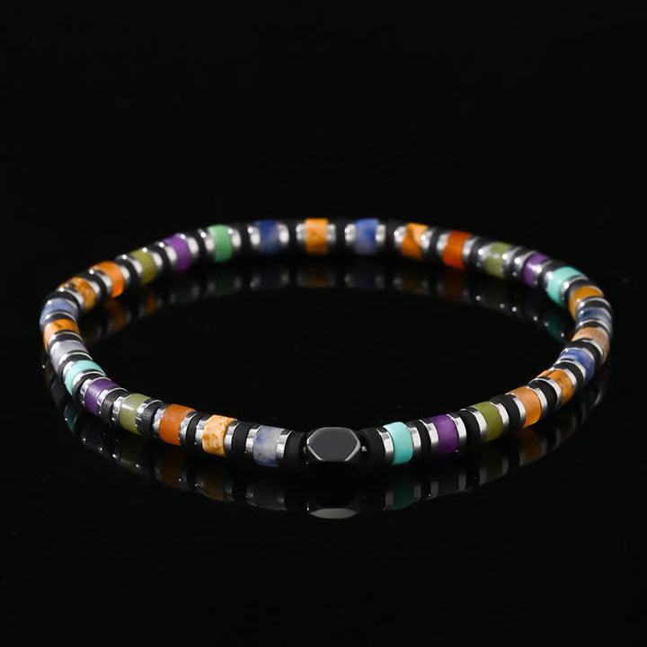 Olivenorma Color Natural Crystals Rollers Beads Bracelet - Natural Stone - image 0