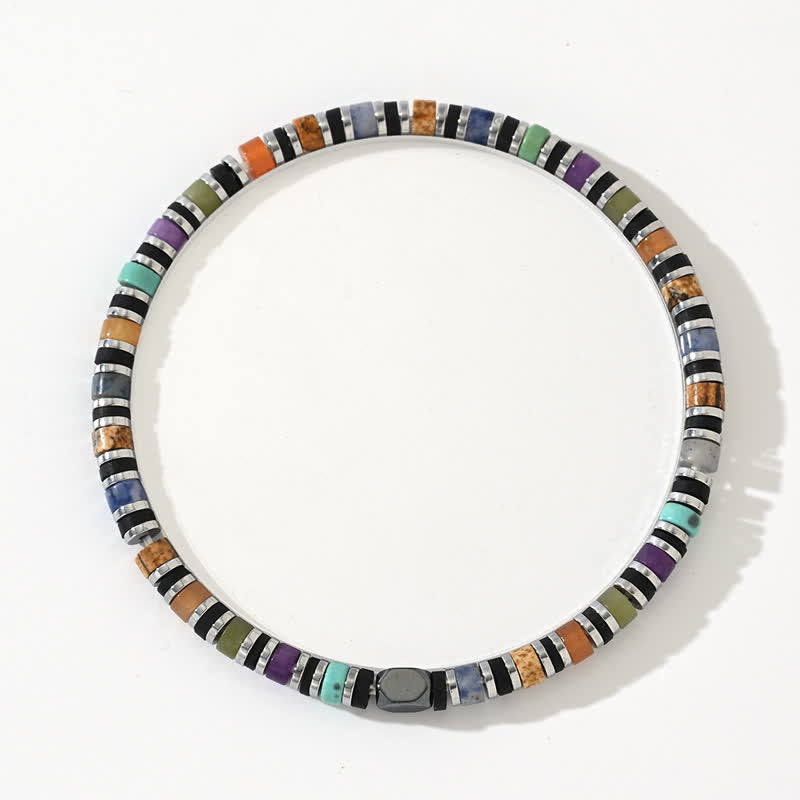 Olivenorma Color Natural Crystals Rollers Beads Bracelet - image 3