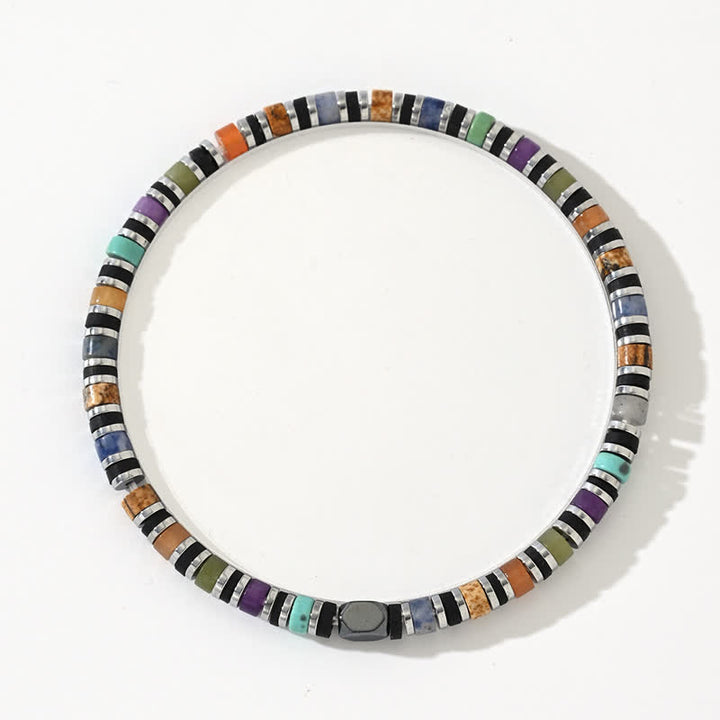 Olivenorma Color Natural Crystals Rollers Beads Bracelet - image 3