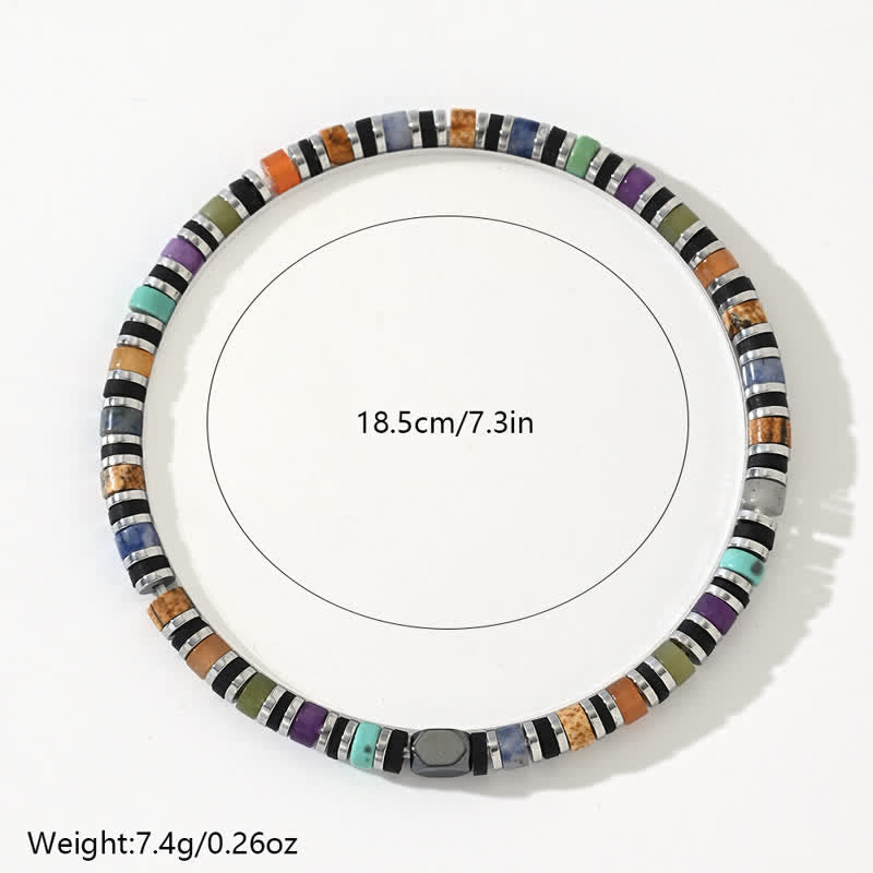 Olivenorma Color Natural Crystals Rollers Beads Bracelet - image 4