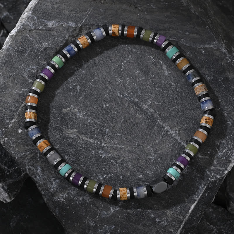Olivenorma Color Natural Crystals Rollers Beads Bracelet - image 2