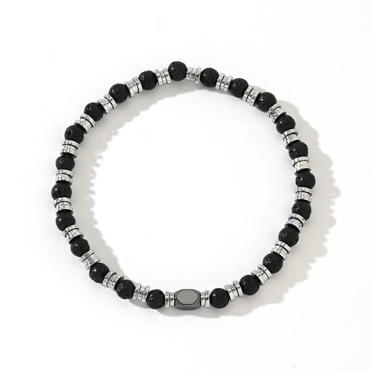 Olivenorma Natural Lava Stone Hematite Beads Bracelet - image 5