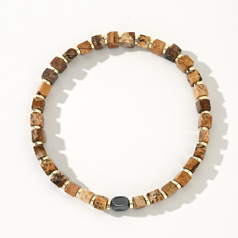 Olivenorma Natural Hematite Picture Jaspers Beads Bracelet - image 3