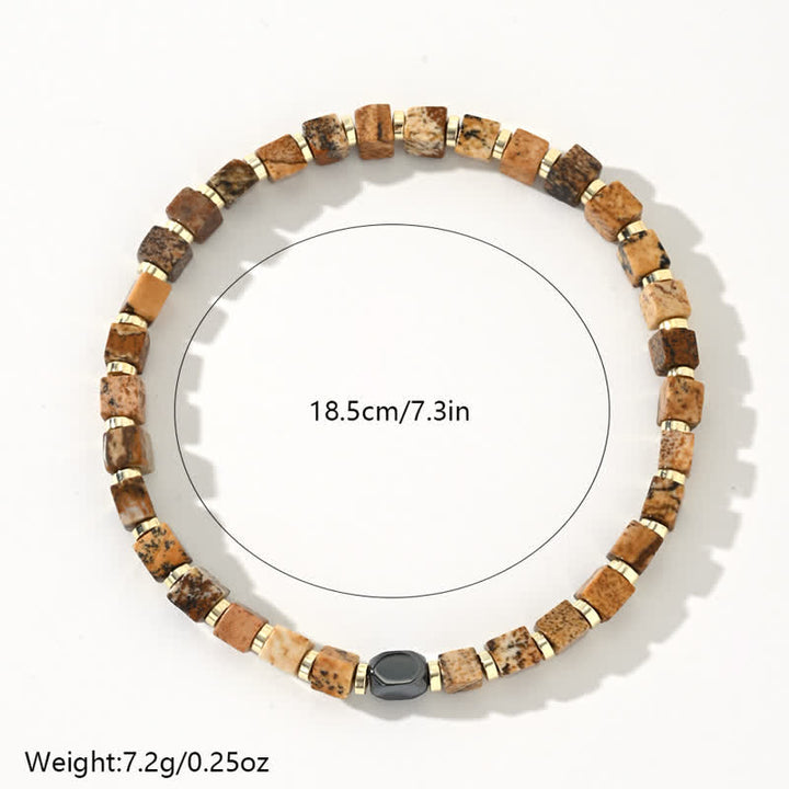 Olivenorma Natural Hematite Picture Jaspers Beads Bracelet - image 4