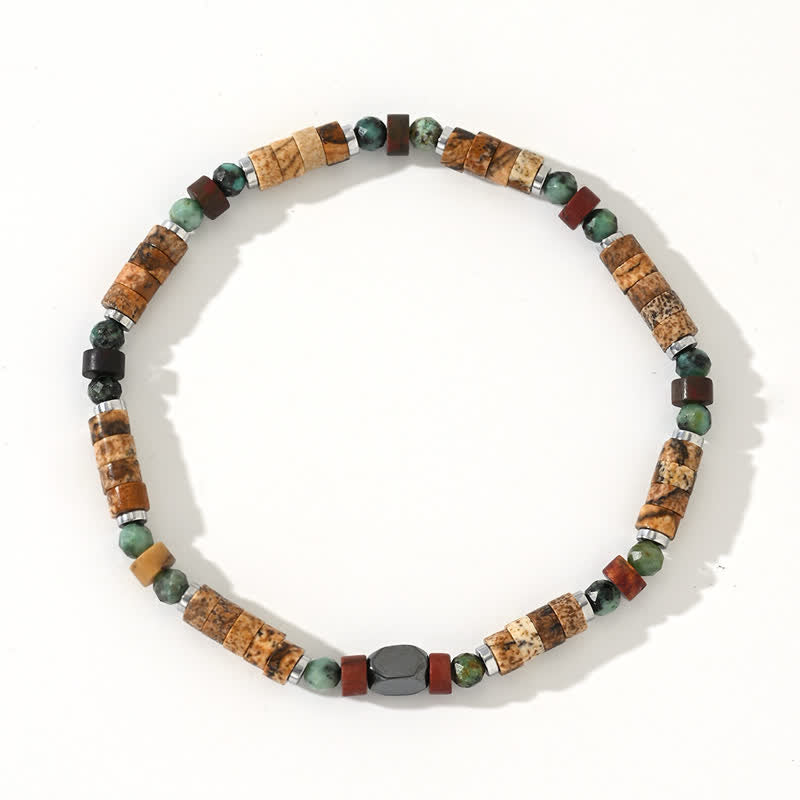 Olivenorma African Turquoise Picture Jasper Beads Bracelet - image 3