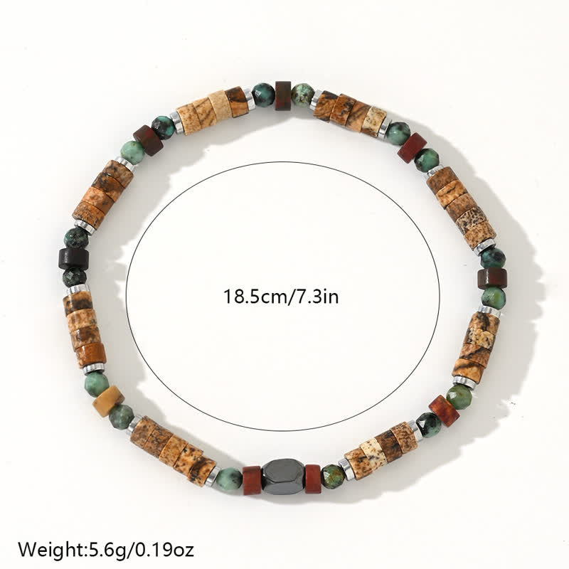 Olivenorma African Turquoise Picture Jasper Beads Bracelet - image 4