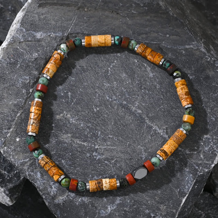 Olivenorma African Turquoise Picture Jasper Beads Bracelet - image 2