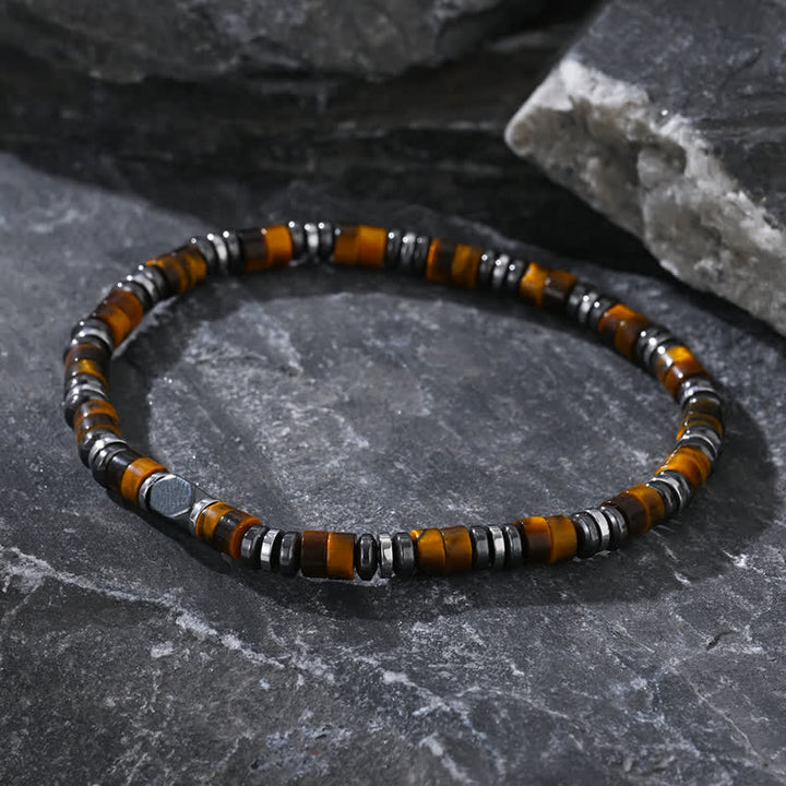 Olivenorma Natural Hematite Tiger Eye Beads Bracelet - image 1