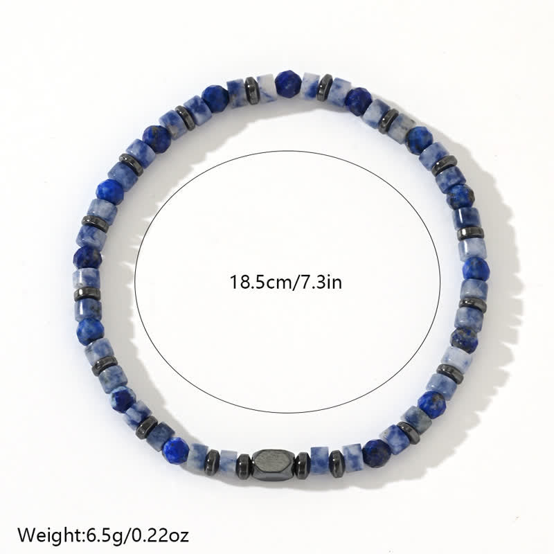 Olivenorma Natural Hematite Sodalite Beads Bracelet - image 4