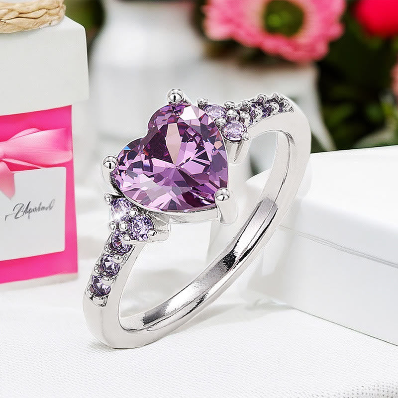 FREE Today: "Eternal Love" Amethyst Heart Ring - image 11