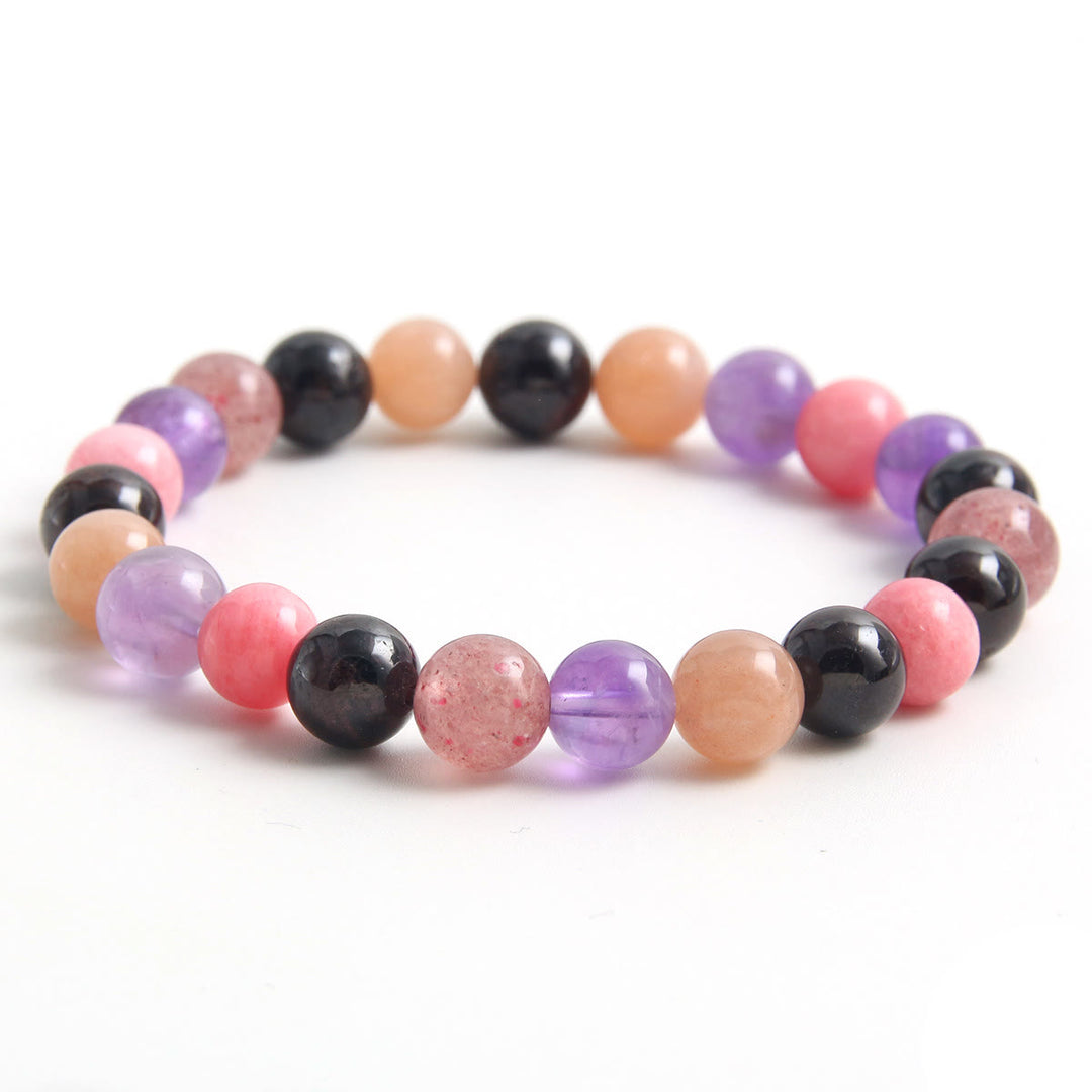 Olivenorma 8mm Healing Gemstone Beaded Stretch Bracelet - image 4