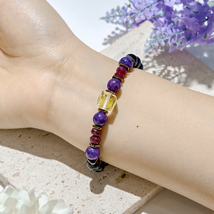 Olivenorma Natural Stone Lucky Beaded Stretch Bracelet - image 1