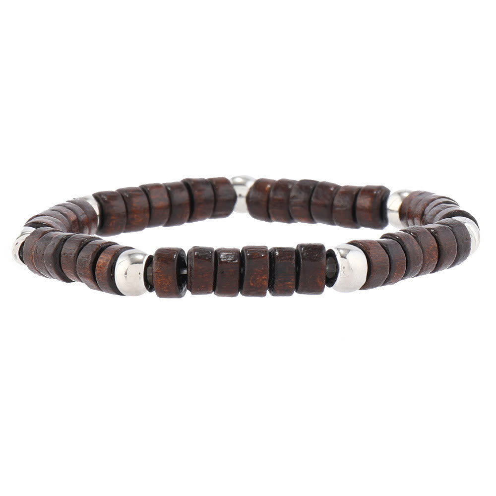 Olivenorma 6Pcs Evil Eye Turquoise Leather Wristband Bracelet Set - image 8