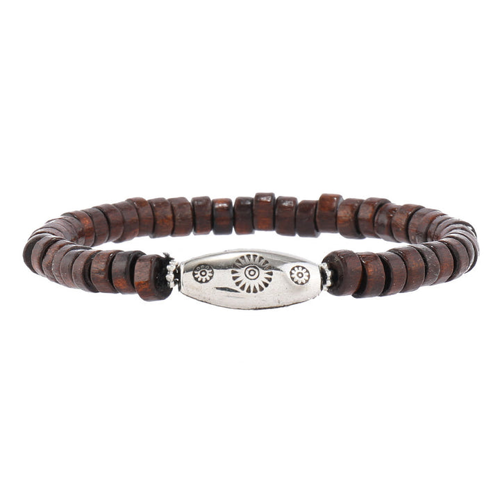 Olivenorma Multi-Layer Turkish Evil Eye Gemstone Leather Bracelet Set - image 9