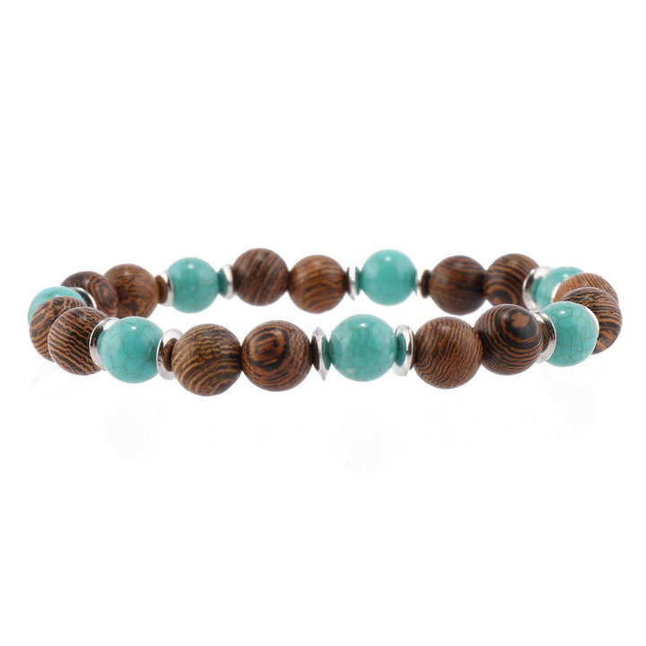 Olivenorma Multi-Layer Turkish Evil Eye Gemstone Leather Bracelet Set - image 7