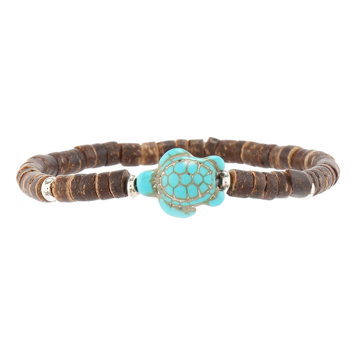 Olivenorma Turtle Turquoise Coconut Shell Wax Thread Bracelets - image 7