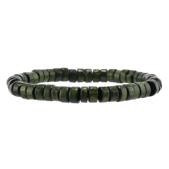 Olivenorma Feather Wooden Beads Turquoise Beaded Bracelet Set - image 9