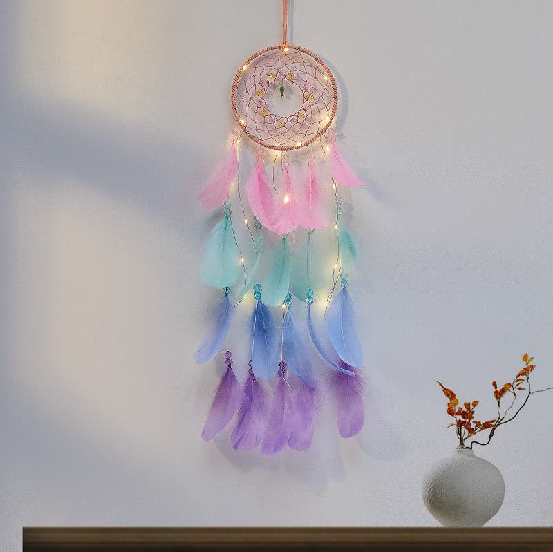 Olivenorma Fancy Colorful Dreamcatcher LED Light Dream Catcher - image 2