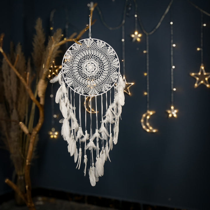 Olivenorma Bohemian Handmade Woven Wall Hanging with Multiple Patterns and Colorful Feathers Dreamcatcher - Style 11 - image 11