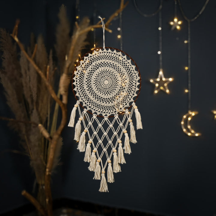Olivenorma Bohemian Handmade Woven Wall Hanging with Multiple Patterns and Colorful Feathers Dreamcatcher - Style 23 - image 23