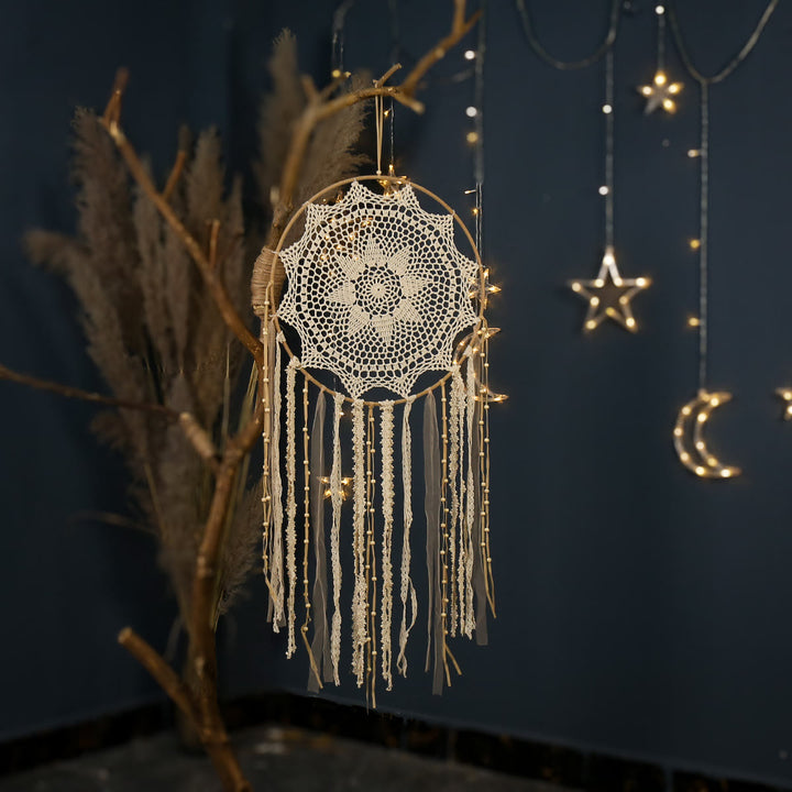 Olivenorma Bohemian Handmade Woven Wall Hanging with Multiple Patterns and Colorful Feathers Dreamcatcher - image 7