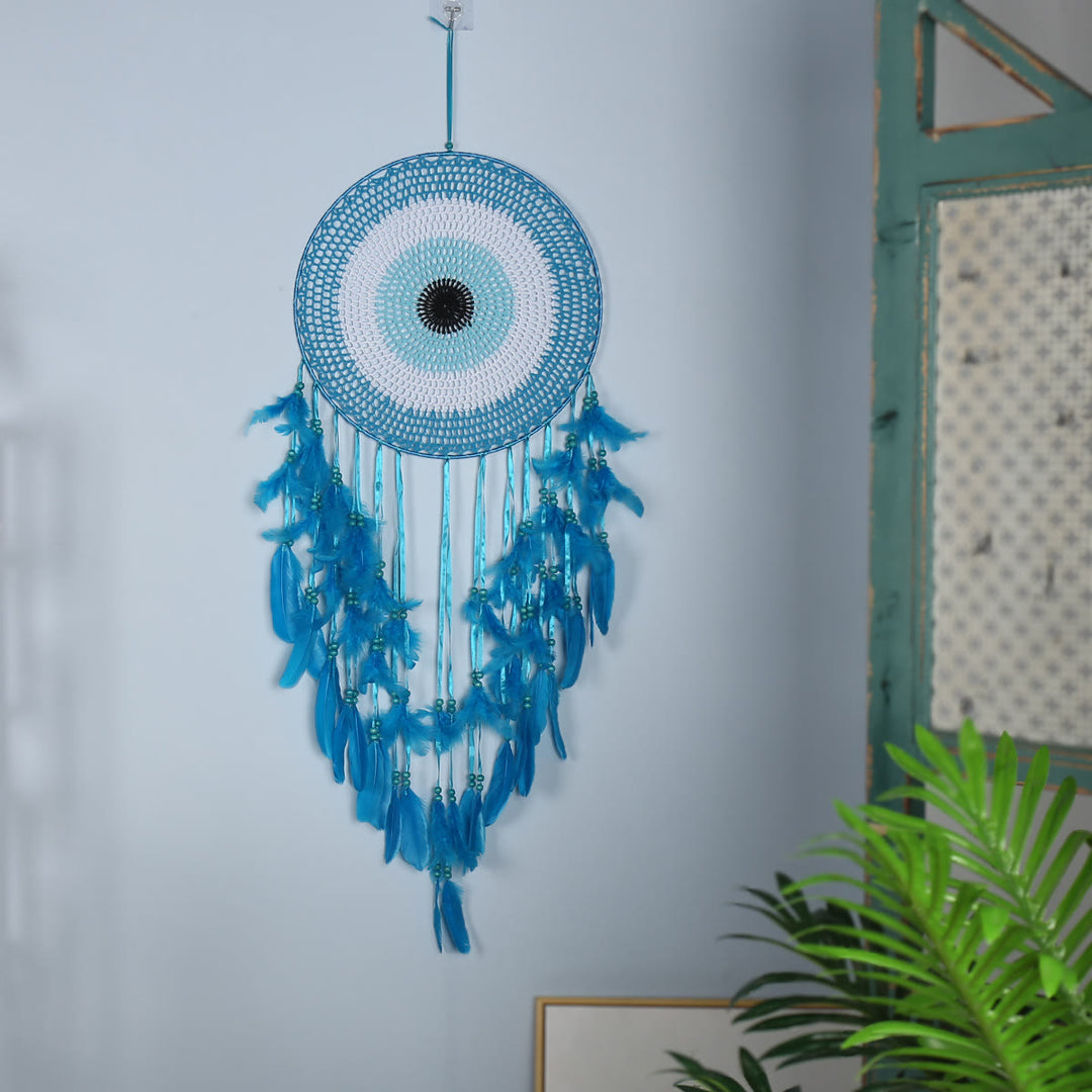 Olivenorma Bohemian Handmade Woven Wall Hanging with Multiple Patterns and Colorful Feathers Dreamcatcher - Style 26 - image 26