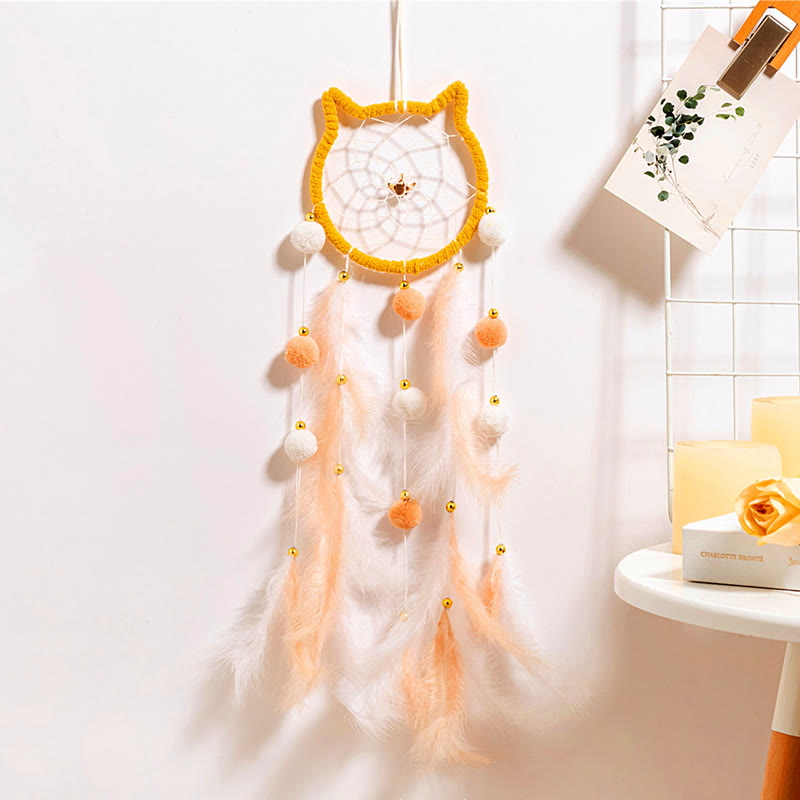 Olivenorma Cute Cats Shaped Wind Chime Dream Catcher - image 5